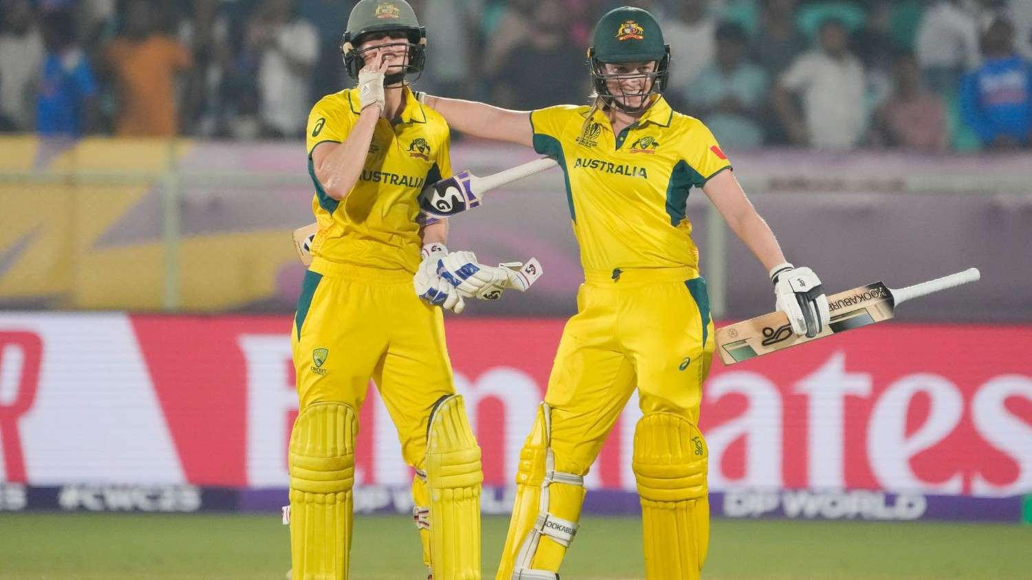 Ellyse Perry and Kim Garth