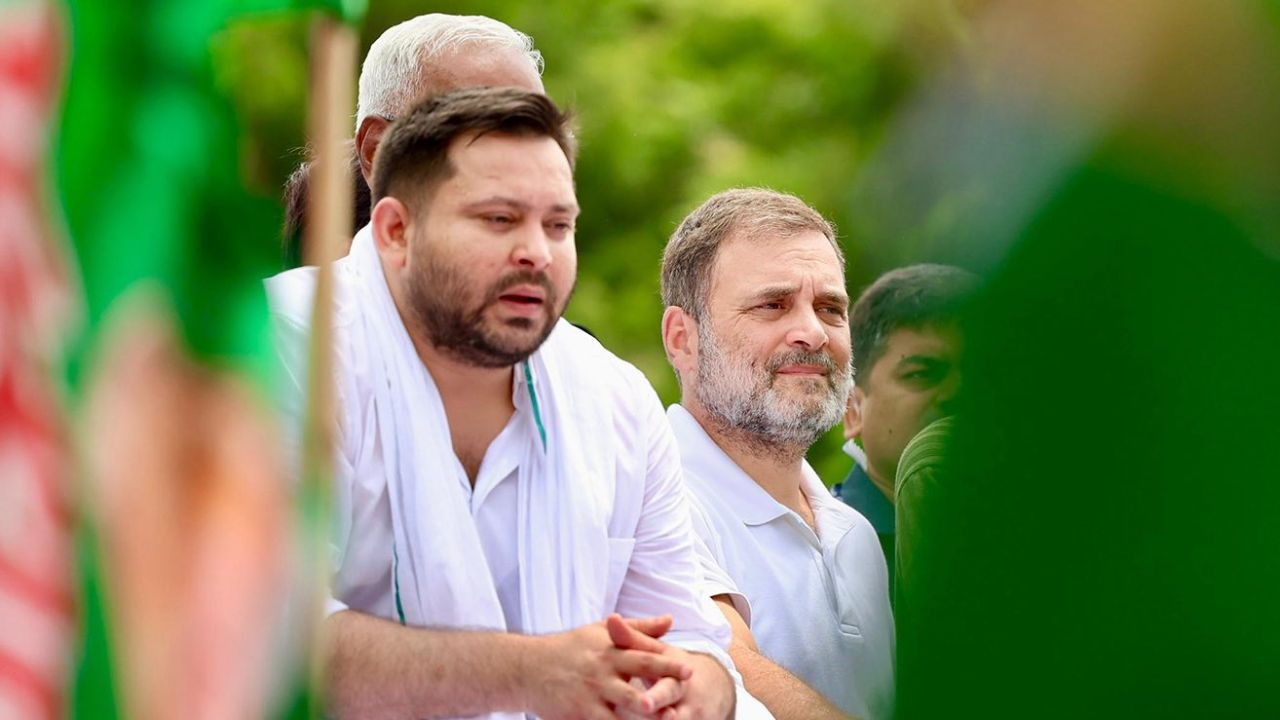 Tejashwi Yadav and Rahul Gandhi