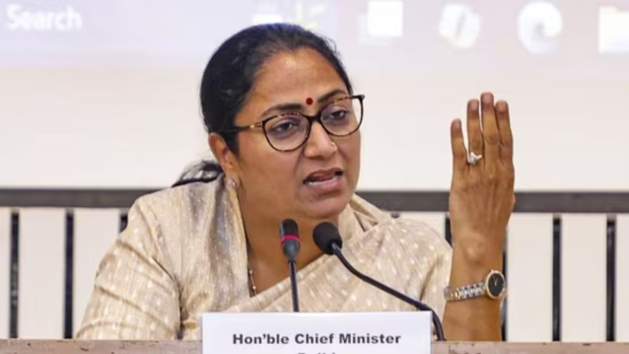 Delhi CM Rekha Gupta । Photo Credit: PTI