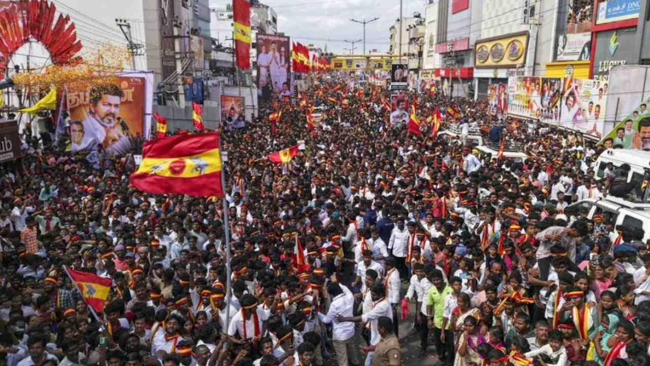 Stampede at Vijay rally.