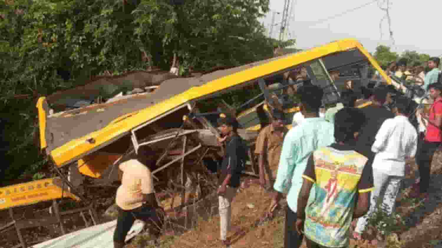 School Bus And Train Accident