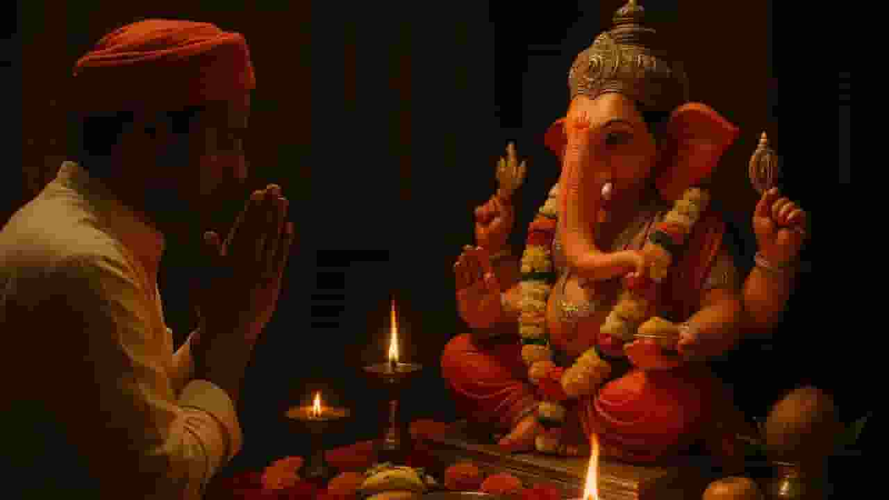 AI Image of Bhagwan Ganesh Puja