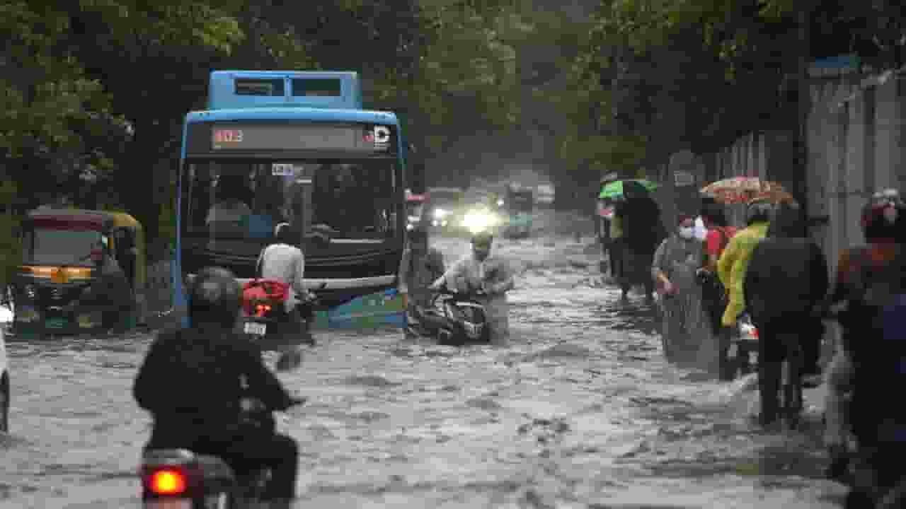 waterlogging in delhi