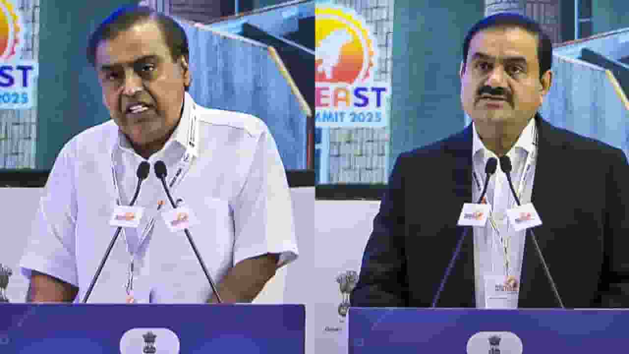 Mukesh Ambani and Gautam Adani.