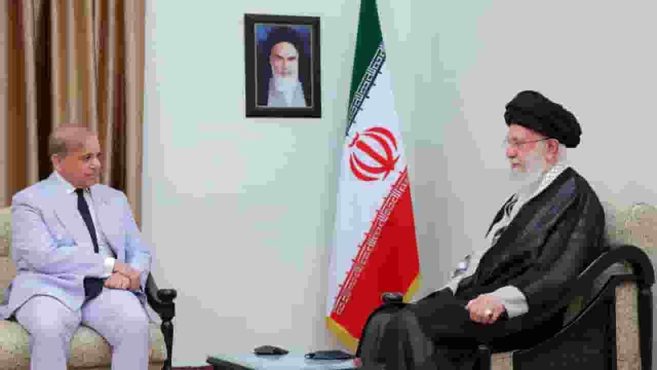 Shahbaz Sharif and Ayatullah Khamnei 