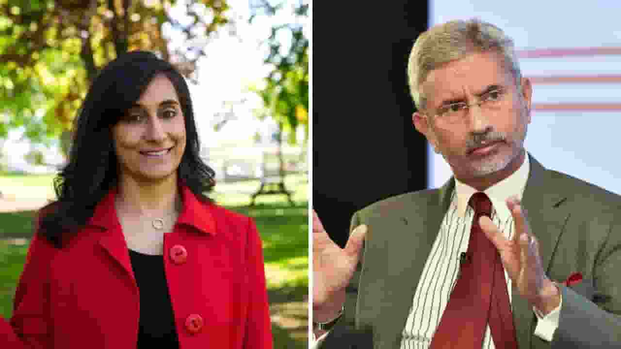 Jaishankar talks with Anita Anand