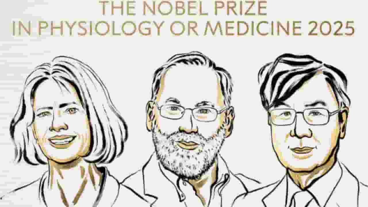 Mary E Brunkow, Fred Ramsdell, Shimon Sakaguchi । Photo Credit: X/@NobelPrize