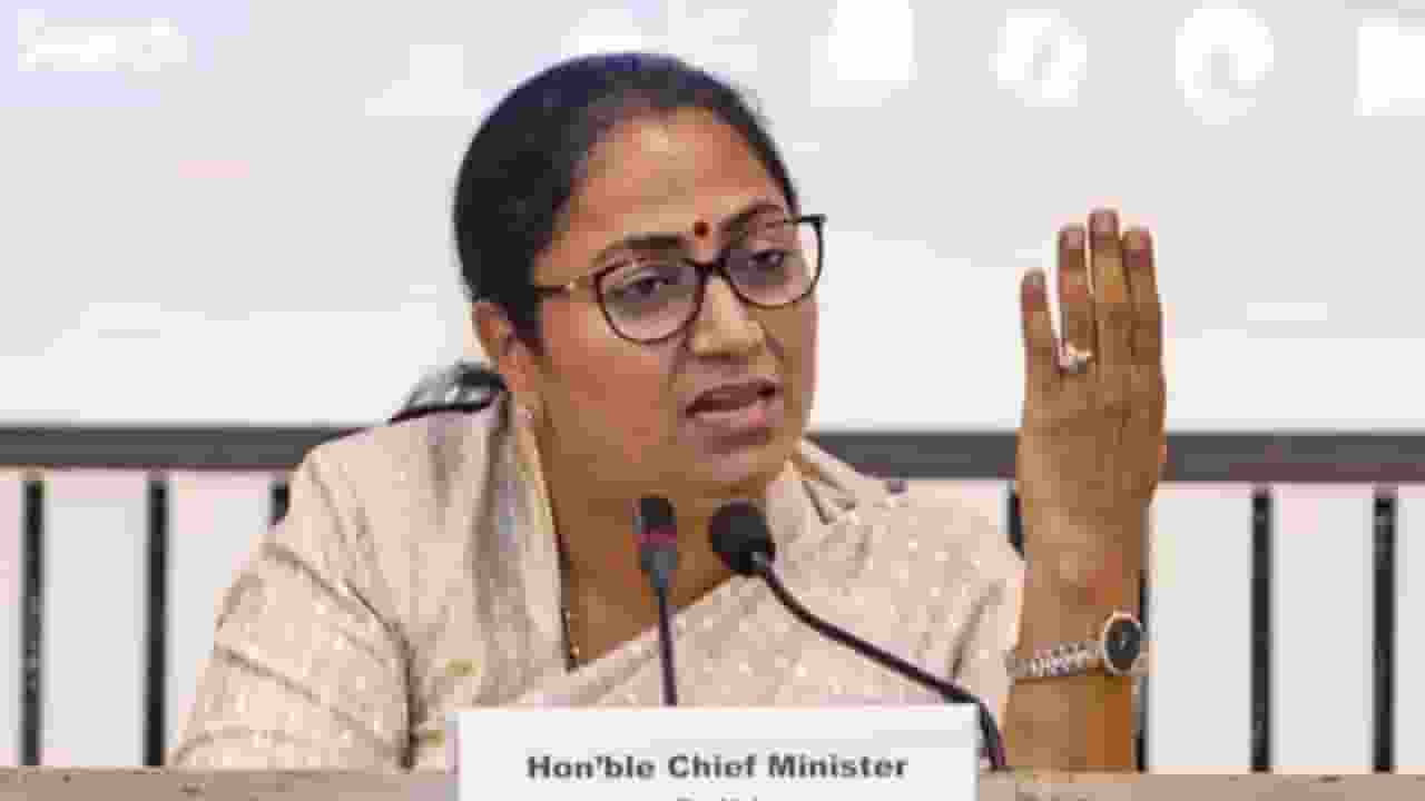Delhi CM Rekha Gupta । Photo Credit: PTI