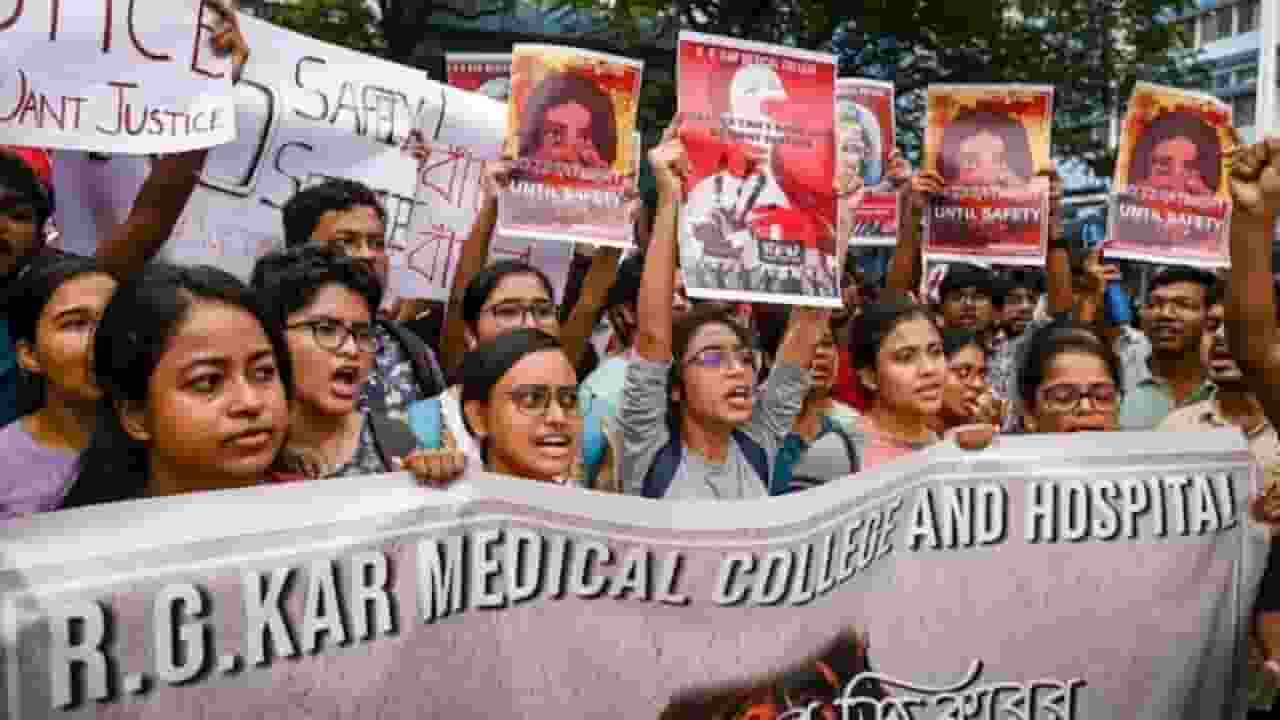 students protesting against rg kar case। Photo Credit: PTI
