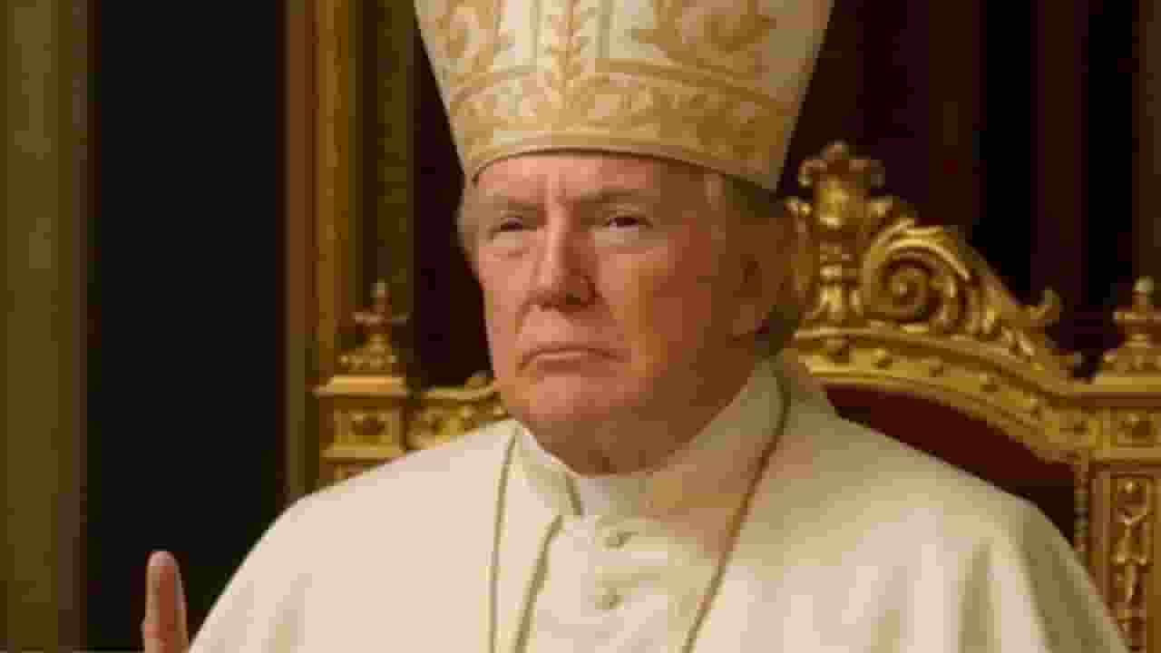 pope francis ai Image of Donald trump