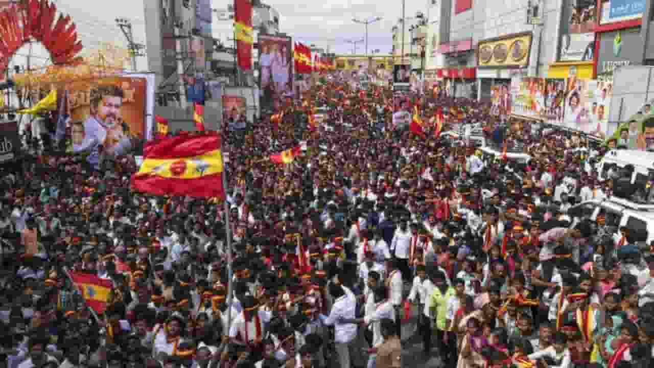 Stampede at Vijay rally.