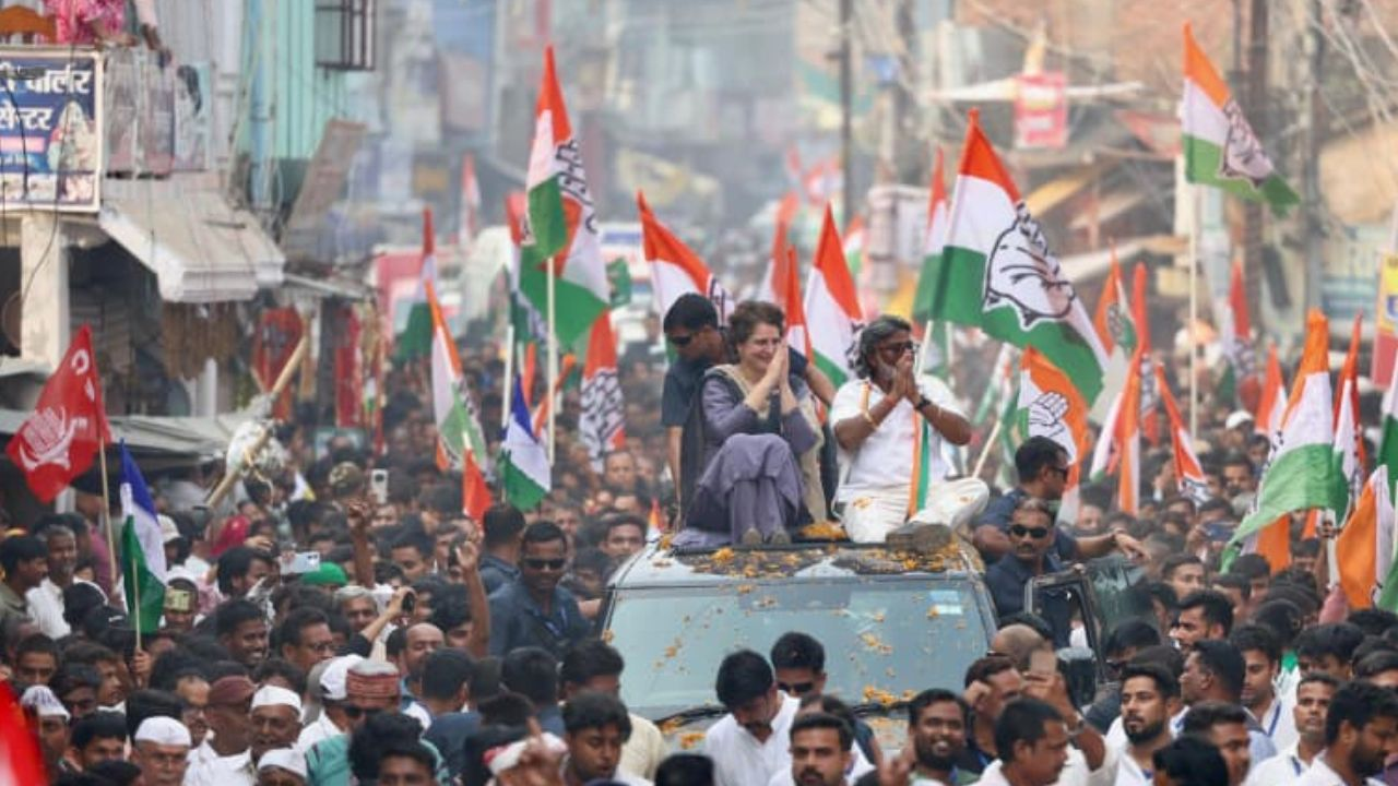 Priyanka Gandhi roadshow.