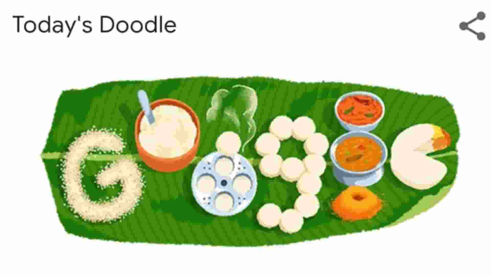 अब गूगल को पसंद आई भारत की इडली, Google Doodle में दिखी दीवानगी Google Doodle