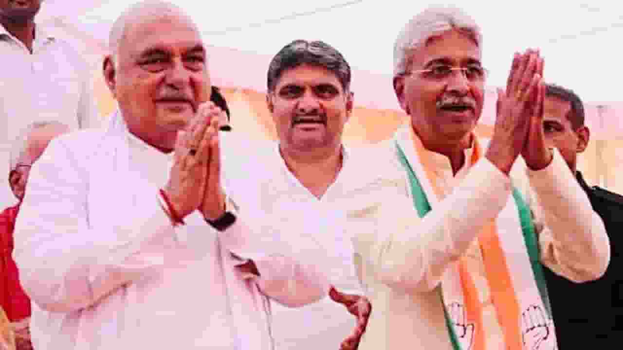 11 महीने बाद हुड्डा ही नेता प्रतिपक्ष, राव नरेंद्र प्रदेश कांग्रेस चीफ Bhupendra singh hudda and rao narendra । Photo Credit: X/@DeependerSHooda